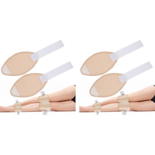 MAYCREATE® 4PCS Castor Oil Pack Wrap for Knee with Adjustable Elastic Strap Reusable Breathable Cotton Compress Pads for Calf Knees Arm Leg MAYCREATE® 4PCS Castor Oil Pack Wrap for Knee with Adjustable Elastic Strap Reusable Breathable Cotton Compress Pads for Calf Knees Arm Leg